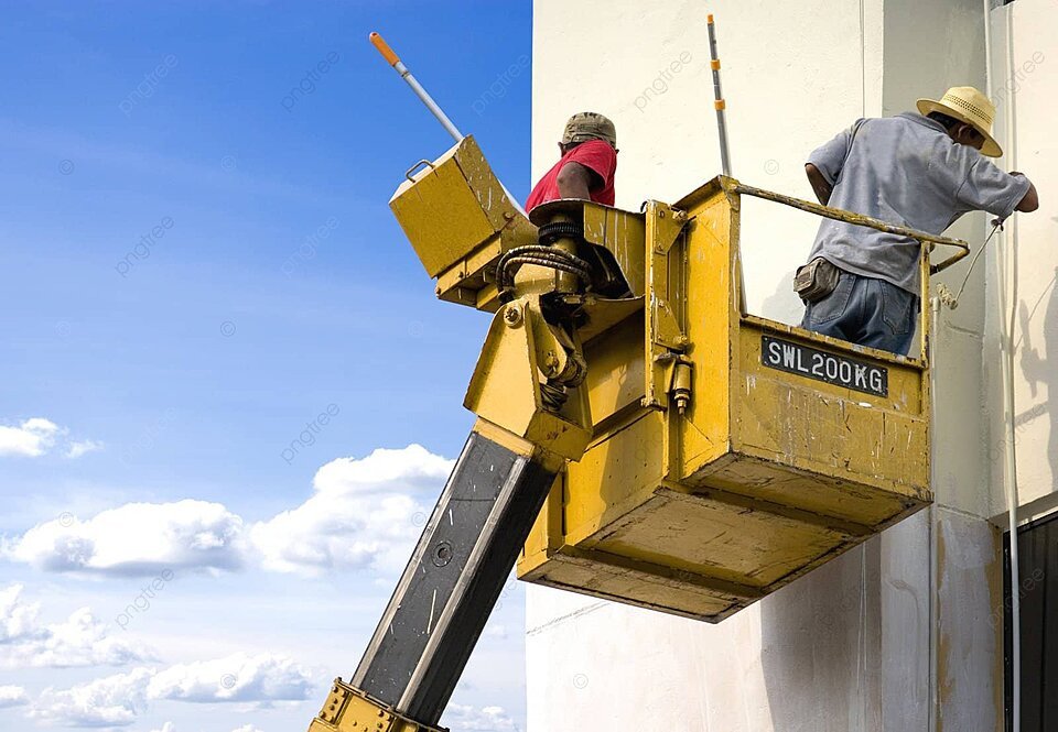 pngtree painters at work equipment hoist paints photo image 880235
